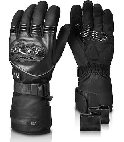 Amazon.co.jp: 電熱グローブ バイク用【指先+手のひら+手の甲 全体発熱